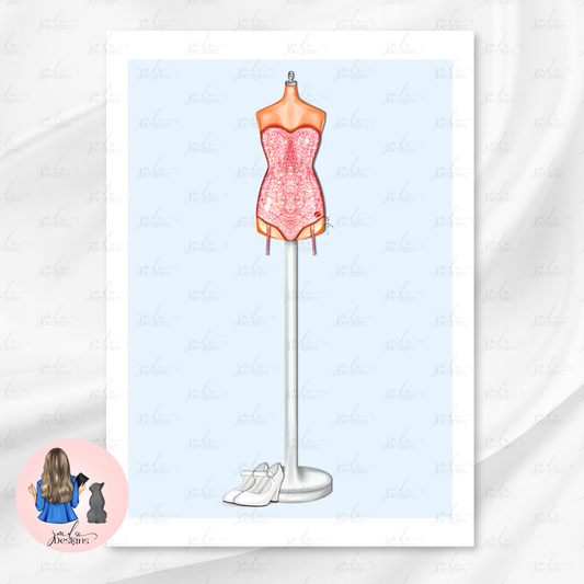 Sweet Pop Princess Pink Towel Reveal Art Print