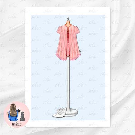 Sweet Pop Princess Babydoll Pink Art Print