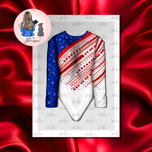 American Gymnast Leotard Art Print